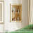 17"W X 5.6"D X 20"H Wall Niche Recessed Solid Wood Rectangle Wall Cabinet