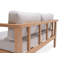 Ensemble de conversation d'extérieur en bois Hermes FSC pour terrasse 4 pièces Hermes