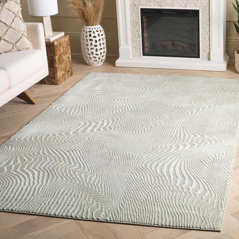 Jeron Performance Abstract Rug, Rectangle 5'3" x 7'7"