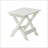 Foldable Small Table And Chair Set With 2 Chairs And Rectangular Table  White