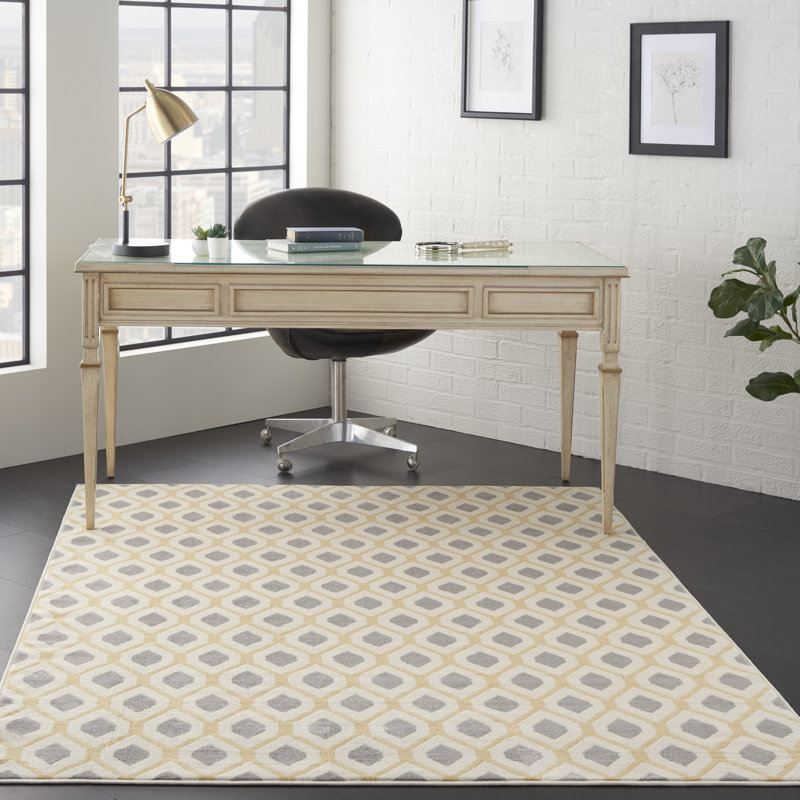 Kacei Geometric Indoor Rug, Rectangle 5'3" x 7'3"