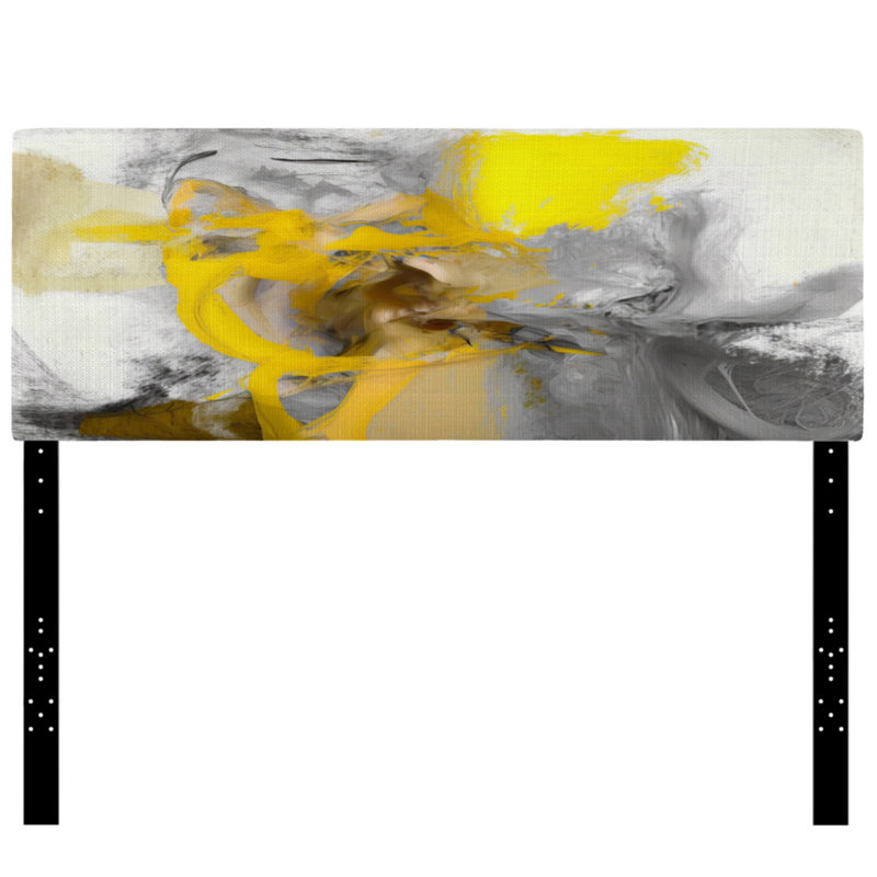 Kathlina - Abstract Upholstery Panel Headboard, Très grand