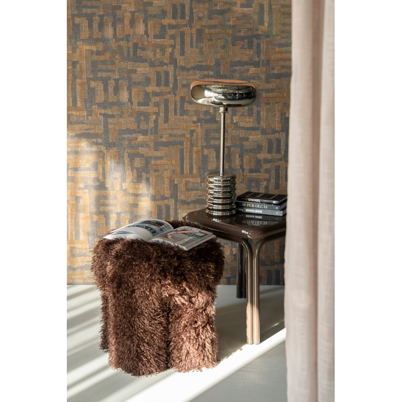 Accent Stool Upholstered Accent Stool, Beige