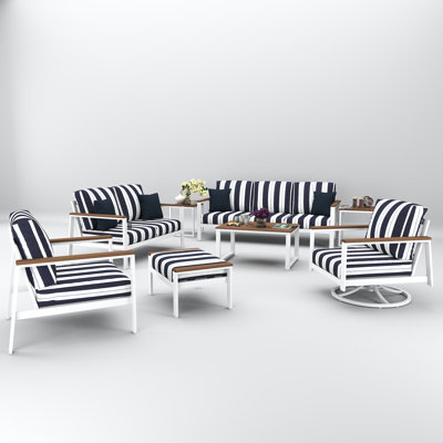 Townsend 7 Person Seating Group With Sunbrella Cushions