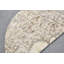 Tapis turc classique classique en demi-cercle beige - idéal pour le décor de vestibule beige / vert