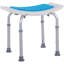 Tabouret de bain courbé ajustable à 6 niveaux Homcom