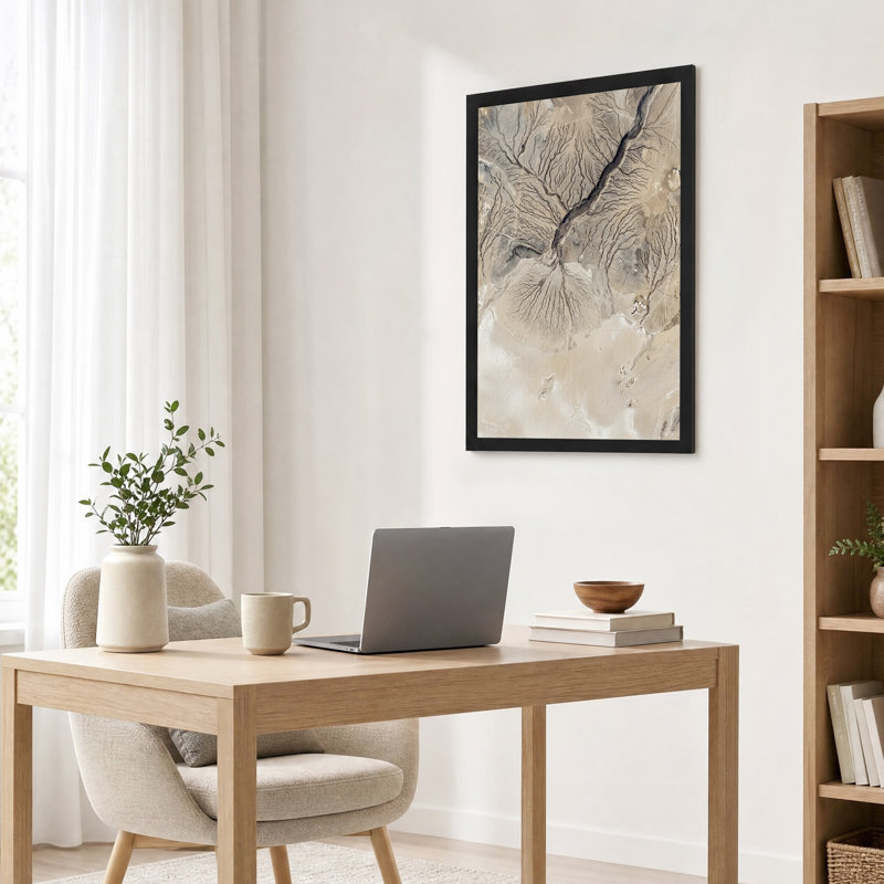 Art mural sur toile beige et brun, H 30 po x l 20 po
