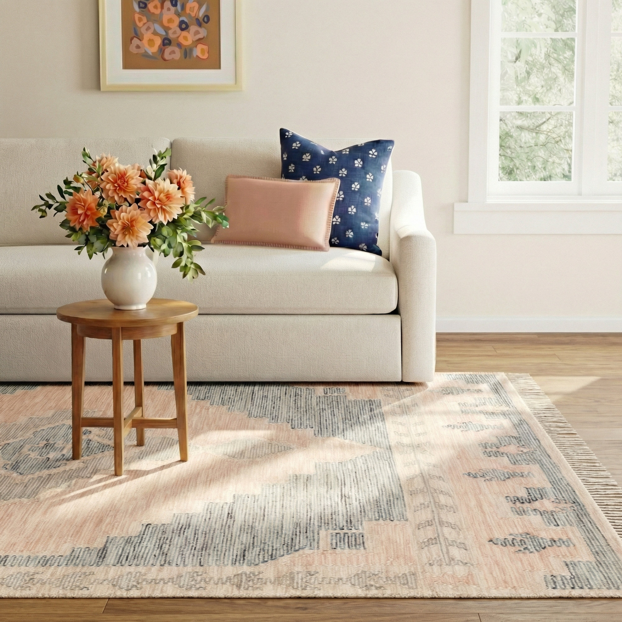 Saber Handmade Wool Rug, Rectangle 8' x 10'