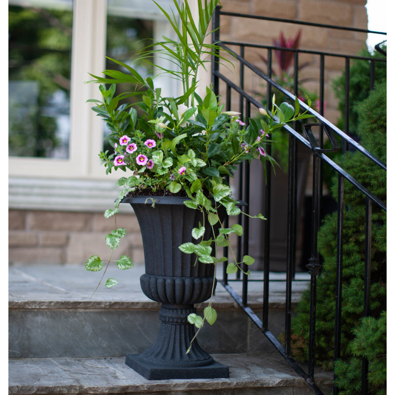 Jardinière de style urne Bayliff, Béton, H 30 po x l 21,25 po x P 21,25 po