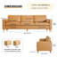 3 Seater Faux Leather Sofa-1956057668