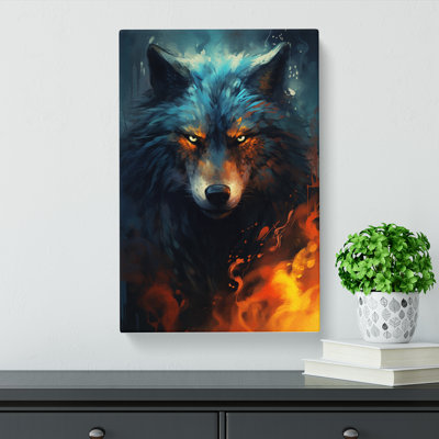Wolf Tachisme - Wrapped Canvas