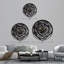 Grande horloge murale abstraite spirale murale en métal Vortex-98917009-98917004