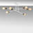Elegant White Chandelier, Metal Body, 26.0 x 26.0 x 10.6 inches | 6 x E27 Sockets, Max 40W | Glamorous Design, Perfect for Living Room & Dining Areas | Sturdy Base Plate: 6.7 inches Diameter, 1.2 inches Height-728166810