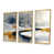 Toile avec cadre flottant or
