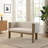 Kellan 48.5" Mid-Century Modern Upholstered Loveseat with Solid Rubberwood Frame and Track Arms-1033954913