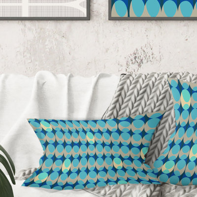 Coussin décoratif rétro Mid-Century