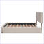 Lit plateforme tapissier Modern avec 2 tiroirs et 1 lit gigogne Modern-1067281607