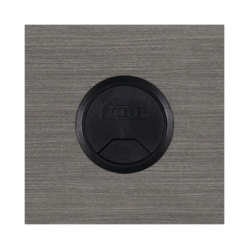 Gray Laminate Desk Shell with Cable Management