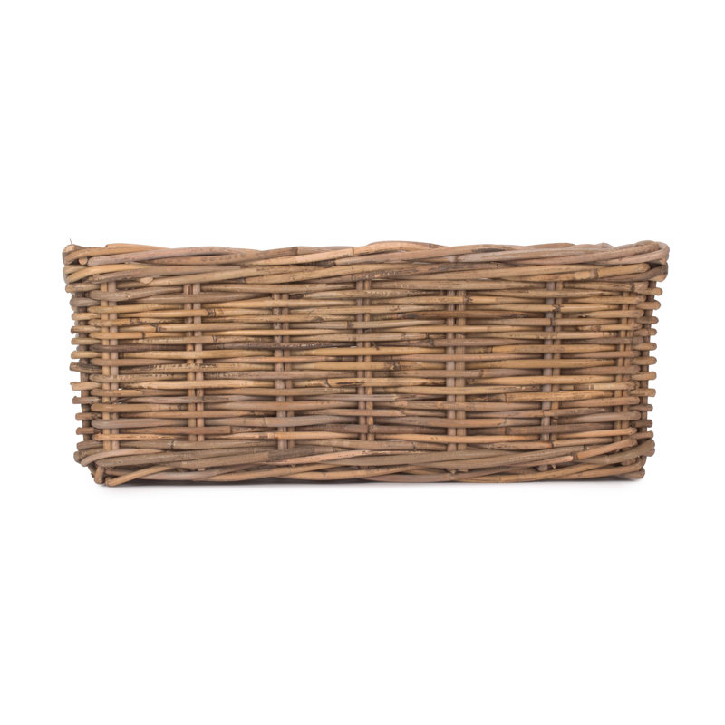 Wicker Rattan Storage Unit Deep Basket