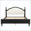 Grand lit plateforme en bois avec tête de lit tapissier-60327623-60327622