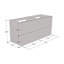 Meuble-lavabo double 47,2 po avec comptoir Kareema-1409207111