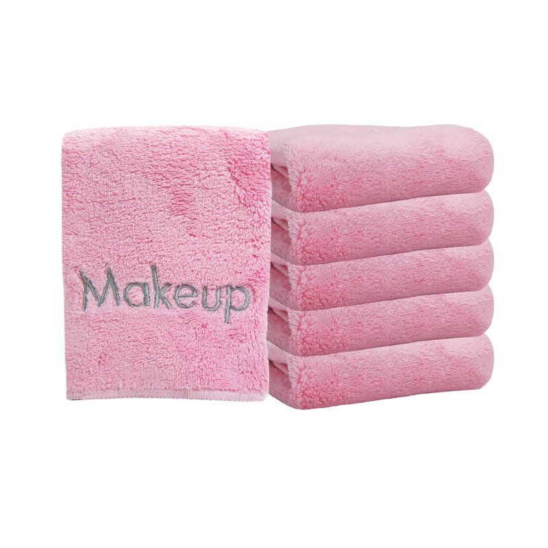 Arkwright’s Coral Fleece 6-Piece Makeup Towels, Pink