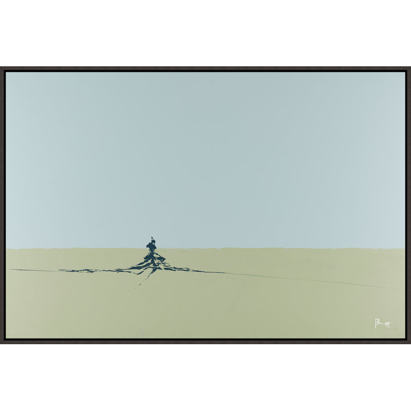 Solitary Print by James Pratt, 25.75" H x 37.75" W x 1.5" D, Image Brush Gel