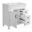 Meuble-lavabo 30 po avec lavabo en céramique-575382570