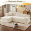 Canapé modulaire en forme de L de 96,5 po de style minimaliste sans assemblage requis Clithoe-1867533627-1867533629