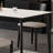 Wickman White + Black Rectangular Sintered Stone + Solid Wood Dining Table-125216977