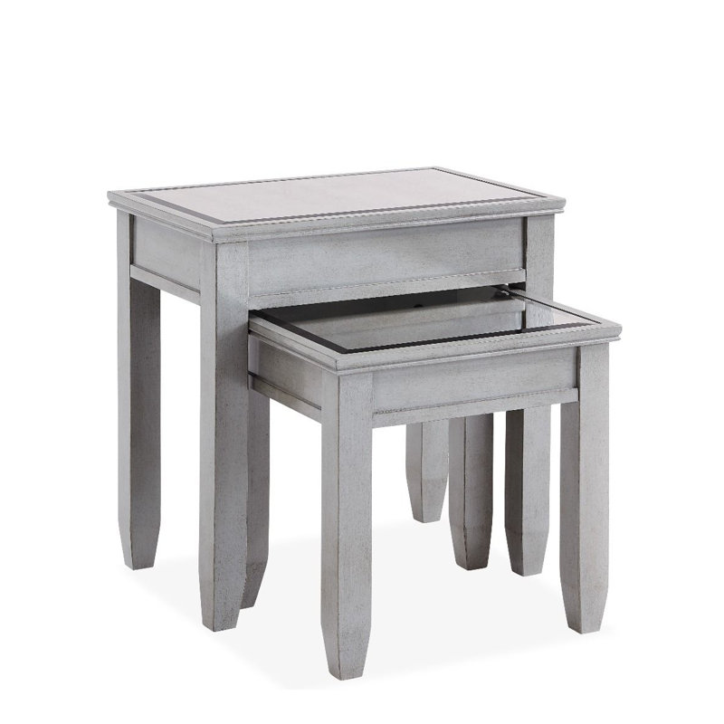 Malcolm Glass Top Nesting Tables