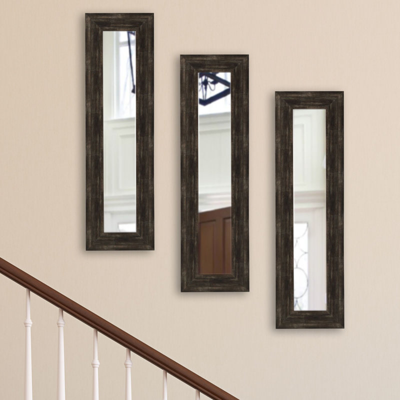 Ensemble de miroirs 3 pièces, H 21,5 po x l 9,5 po