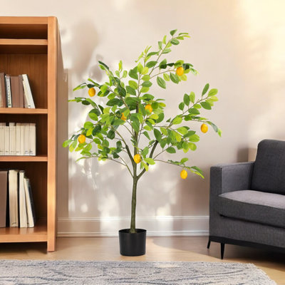 48 Inches Artificial Lemon Tree In Nursery Pot