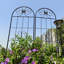 4 Pcs Metal Garden Trellis Rustproof Trellis For Climbing Plants Outdoor Flower Support Black