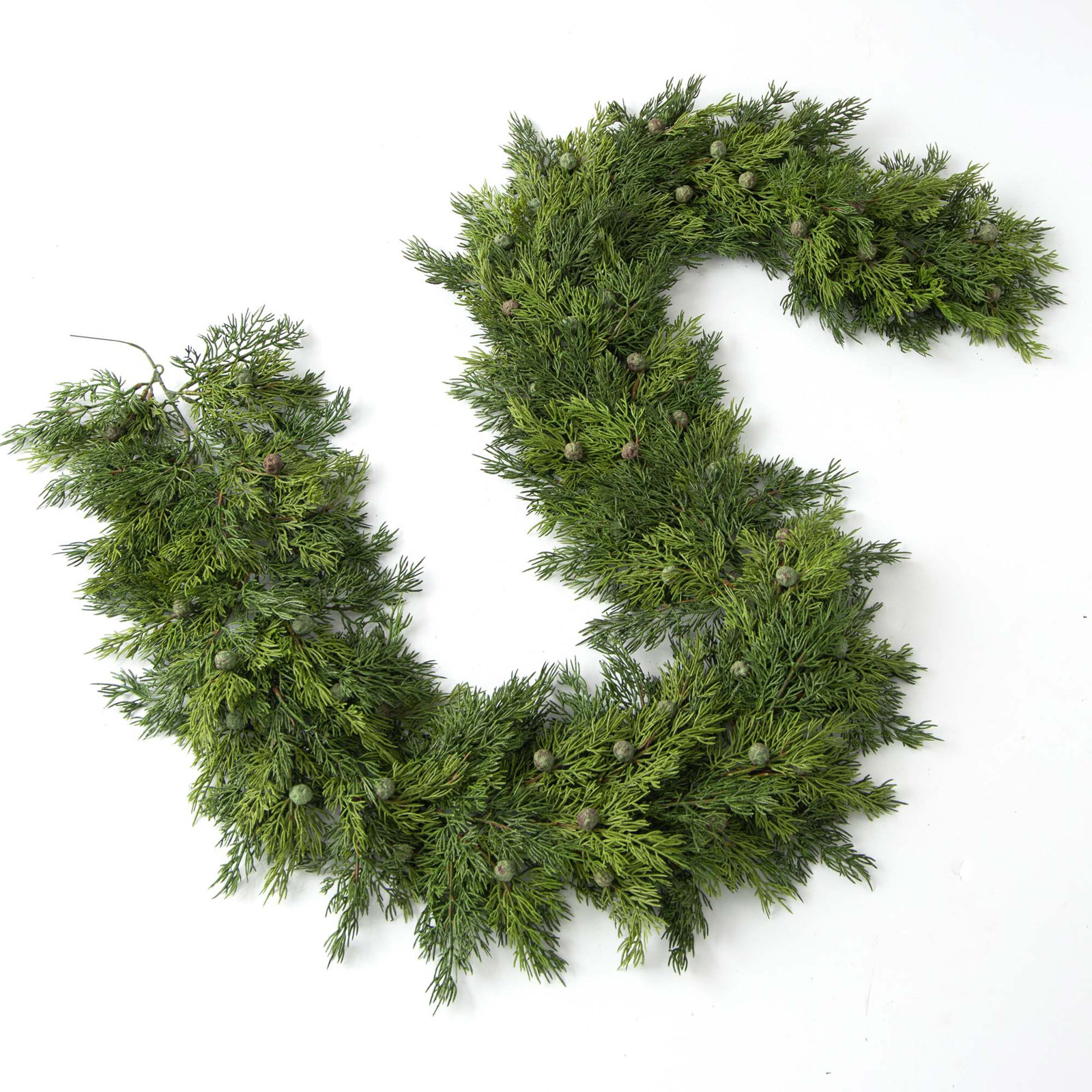 72'' in. Faux Juniper, Berry Garland