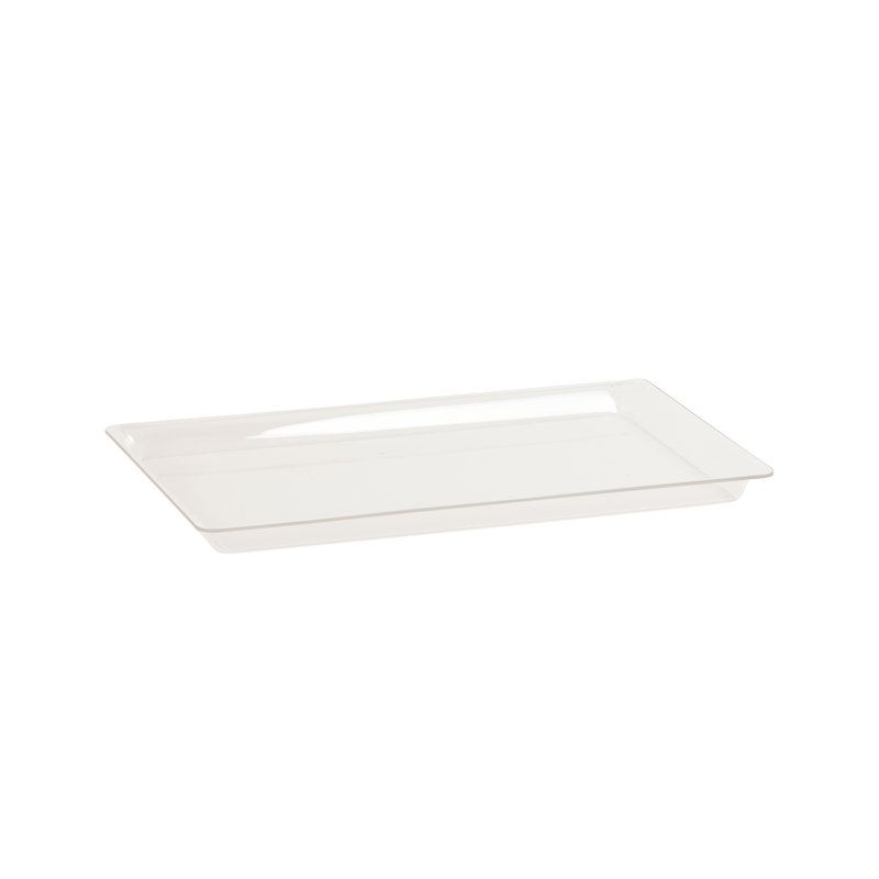 Plateau de boulangerie peu profond, Transparent, H 1 po x l 20 po x P 12 po