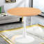 Table de salle à manger en MDF peu encombrante, design moderne Mid-Century en chêne