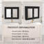 Armoire à pharmacie murale noire 36 pouces, armoire de salle de bain moderne avec 2 miroirs et 2 tablettes réglables-511215871