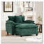 Fauteuil chenille en tissu, coussin d'assise rembourré à double couche-1753333707