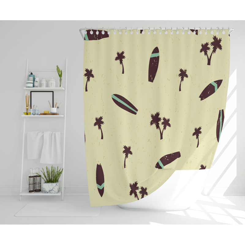 Deja Polyester Shower Curtain, 168cm H x 168cm W