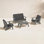 POLYWOOD® Riviera 4-Person Patio Seating Group