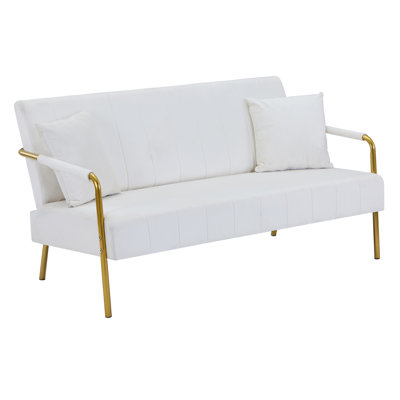 Queana Metal 60'' Reception Sofa