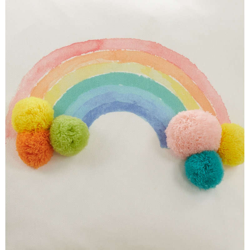 Avery Quinn Collection Pom-poms Throw Pillow