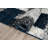 Farmerville Geometric Shag Navy/Gray/Ivory Area Rug-1168107130