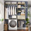 Armoire murale avec tiroirs et tringles suspendues de 20,5 à 60 po de largeur-111632919