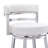 Deherrera Modern Swivel Counter or Bar Stool with Open Low Back and Footrest in Metal and Faux Leather-1994148970-1996271113-2007104305