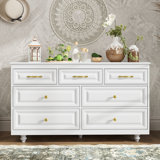 7-Drawer Dresser with 2 Size Drawers for Bedroom, Living Room