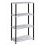 Bibliothèque antique blanche et noire à 4 tablettes pour la chambre à coucher avec finition thermolaquée-129959757
