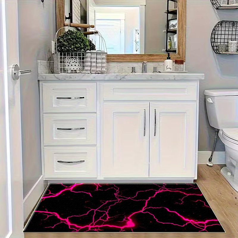 Lightning Area Rug, Soft And Lightweight, Suitable For All Seasons, Easy To Maintain And Easy To Clean, Machine Washable Carpet Floor Mat, Suitable For Living Room, Bedroom, Hallway, Balcony, Office, Room Decor, Home Decor, Outdoor Decor