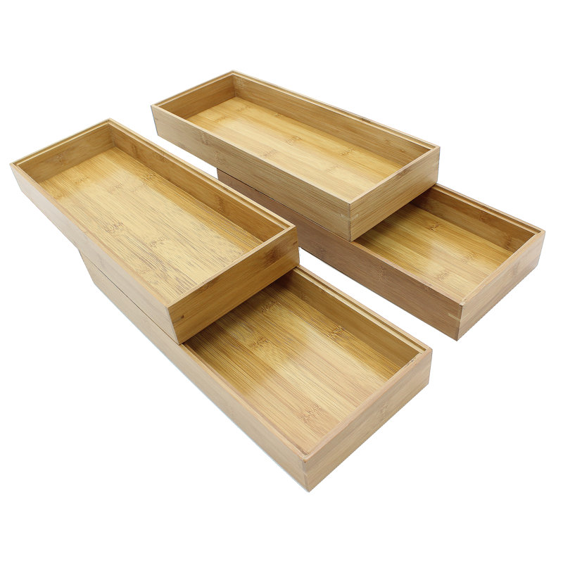 Panier en bois massif, H 2 po x l 15 po x P 6 po